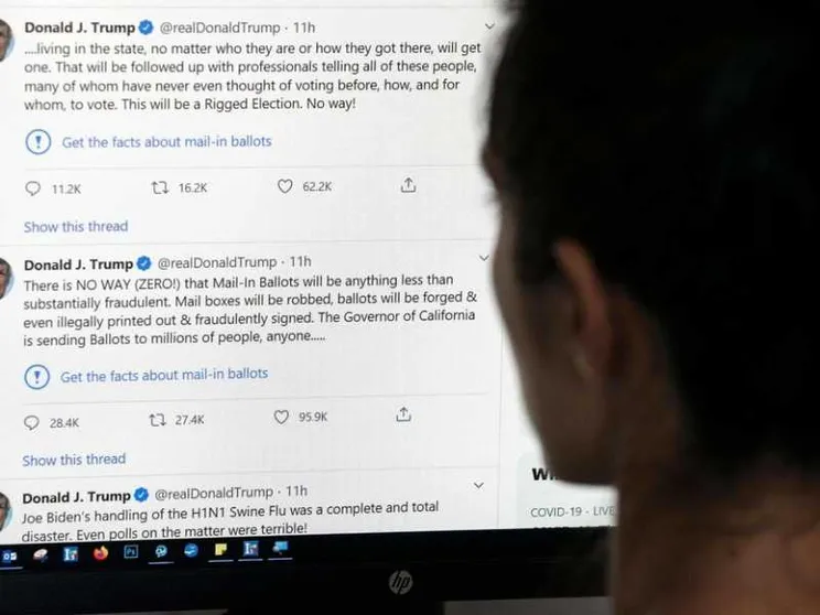 Twitter "censura" Trump: fake news. E il presidente: chiudo i social