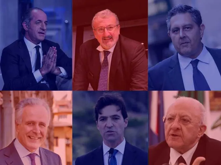 Toscana a sinistra, Marche a destra. Confermati De Luca, Zaia, Emiliano e Toti