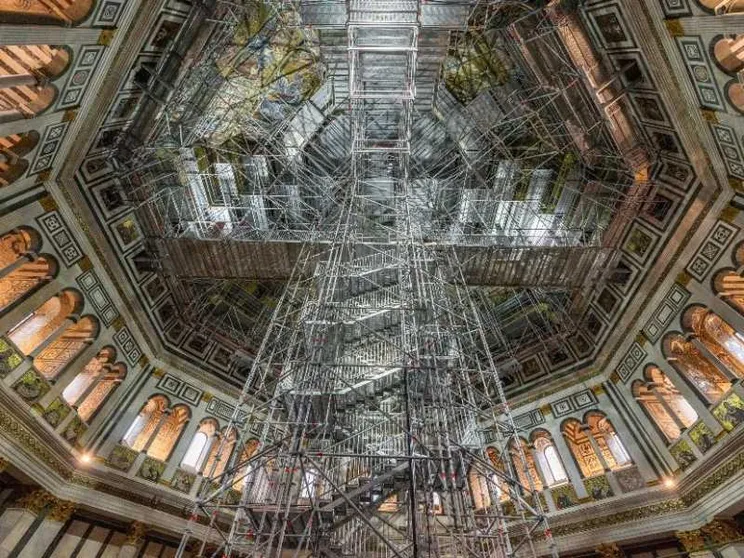 Al via gli interventi sui mosaici della cupola del Battistero di Firenze