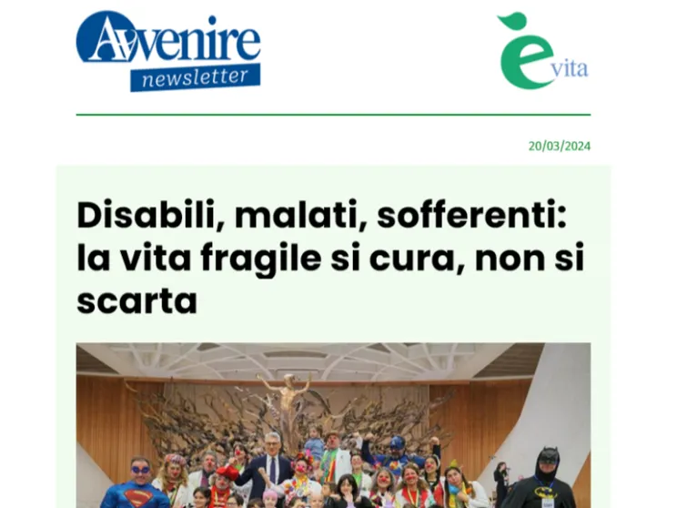 Il meglio dell'informazione bioetica? Iscriviti alla newsletter di è vita