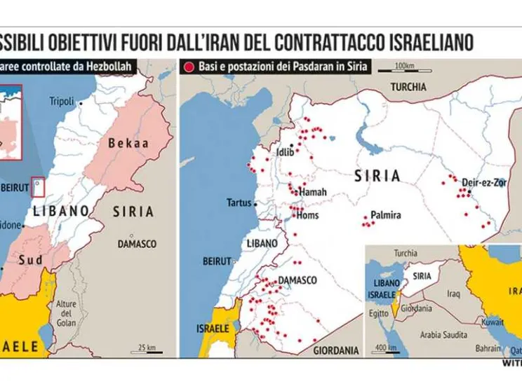 La "risposta" di Israele all'attacco dell'Iran: dove può colpire