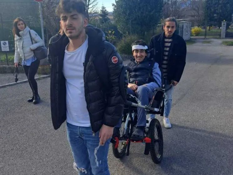 Con la "joëlette" di Giorgio tra i Sassi di Matera