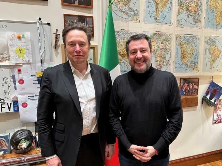 Salvini: Musk? La pensa come noi. No di Tajani (e no comment di Meloni)