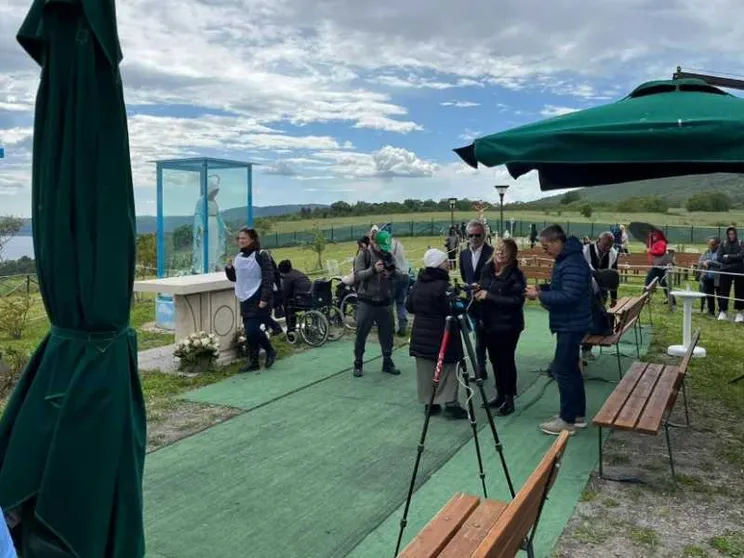 Trevignano Romano, esami sul sangue della statua: «È di Gisella Cardia»