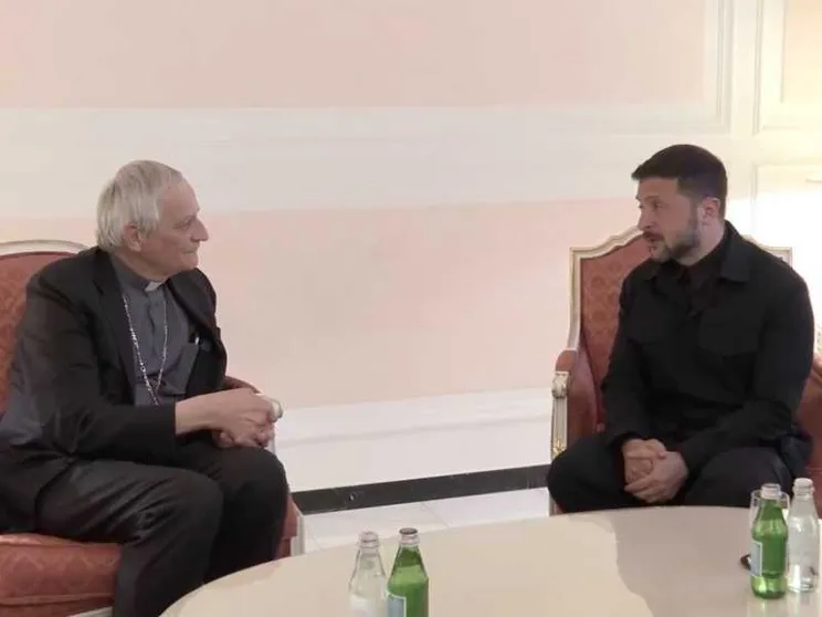 Prigionieri, bambini e pace giusta: Zelensky incontra Parolin e Zuppi