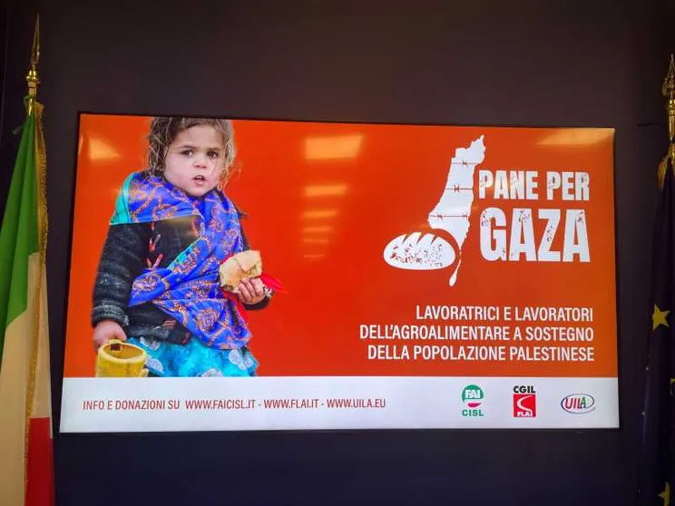 I sindacati dell'alimentare insieme per mandare cibo a Gaza