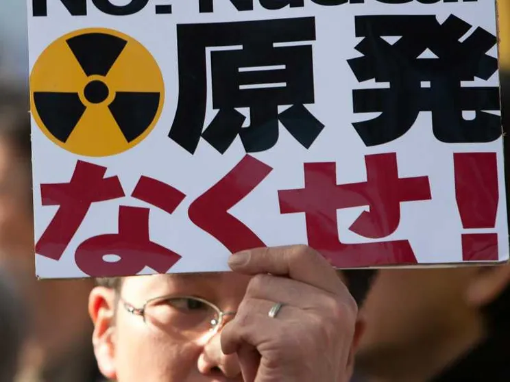 Una manifestazione contro il nucleare