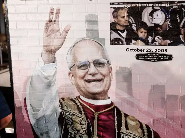 Un murales dedicato a Leone XIV a Chicago