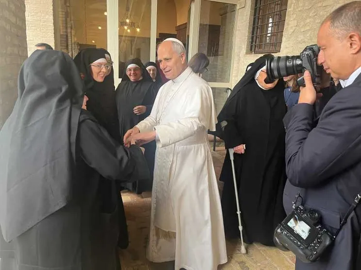 La visita dalle agostiniane, la Messa, il pranzo: cos'ha fatto il Papa a Montefalco
