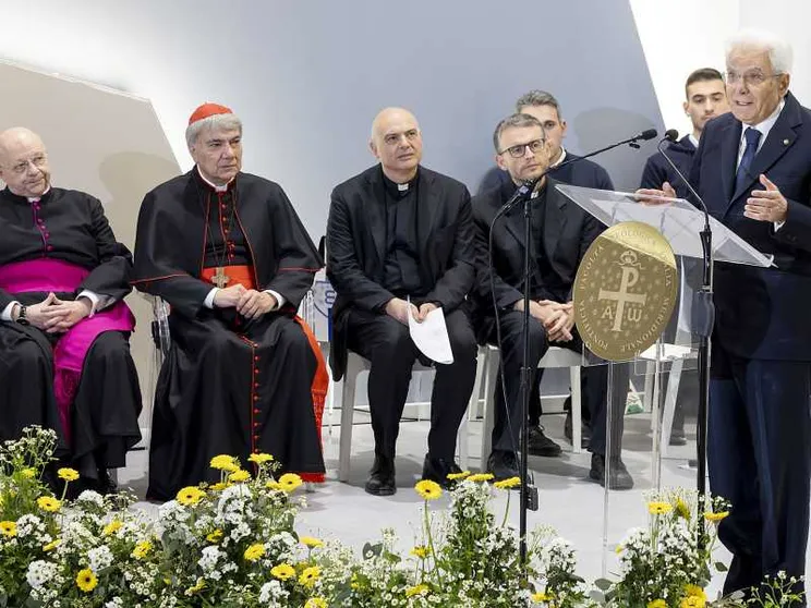 Il presidente della Repubblica Sergio Mattarella all’inaugurazione dell’anno accademico della Pontificia Facoltà Teologica dell'Italia meridionale a Napoli / Paolo Giandotti