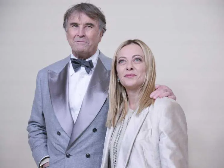 Cucinelli riunisce Meloni e Draghi per l’anteprima del suo docu-film