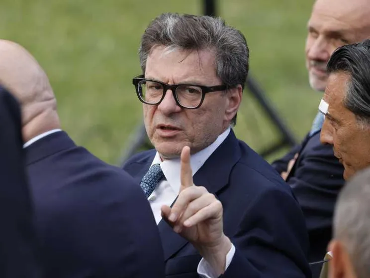 Il ministro dell'Economia Giancarlo Giorgetti. Foto Ansa