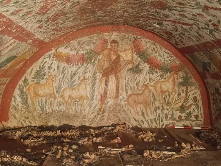 A Nicea riemerge un Gesù "Buon Pastore" unico in Anatolia