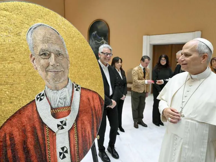 Ecco il mosaico con il ritratto di Leone XIV per San Paolo fuori le Mura