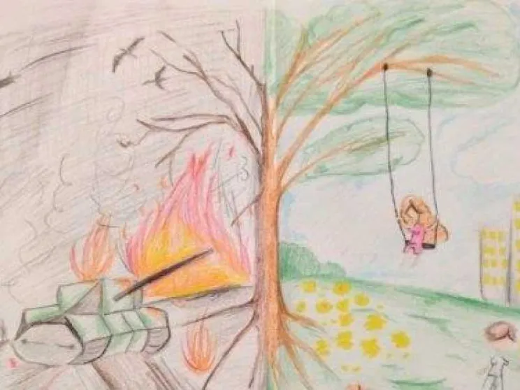 Uno dei disegni pubblicati nel libro