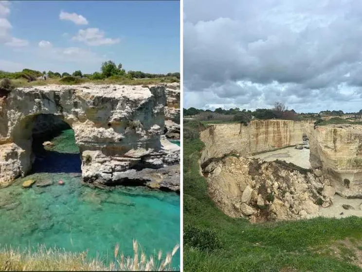 Il cambiamento climatico non scioglie solo i ghiacciai. L'Arco degli Innamorati non c'è più