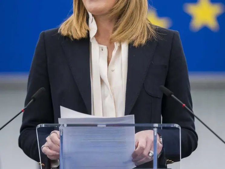 Roberta Metsola, maltese, presidente del Parlamento Europeo