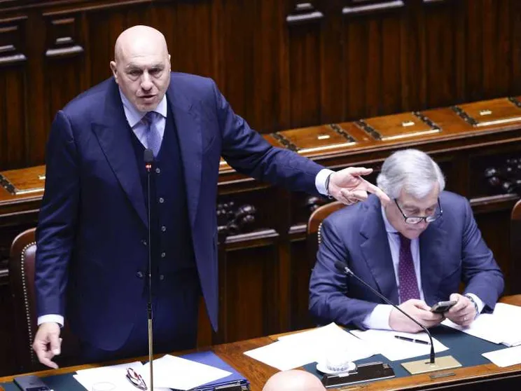 Guido Crosetto e Antonio Tajani alla Camera dei deputati