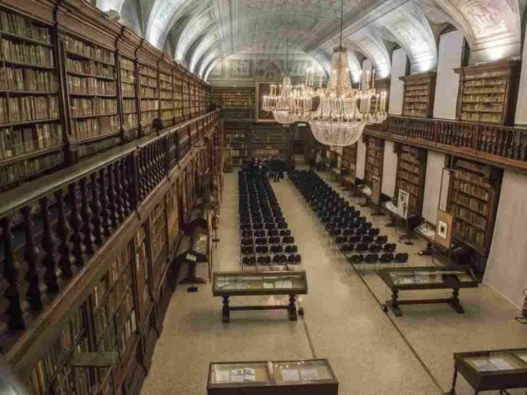 A Milano la Biblioteca Braidense è stata usata per una sessione di fitness