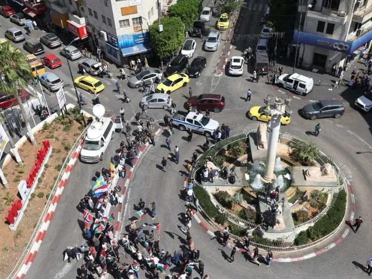 Una vista dall'alto di Ramallah/ ANSA