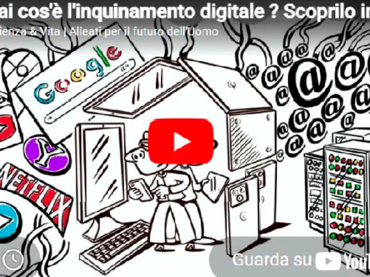 L'inquinamento digitale spiegato da un cartoon chiaro ed efficace