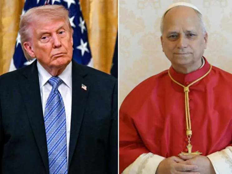 In una combo Donald Trump e Papa Leone XIV / Ansa