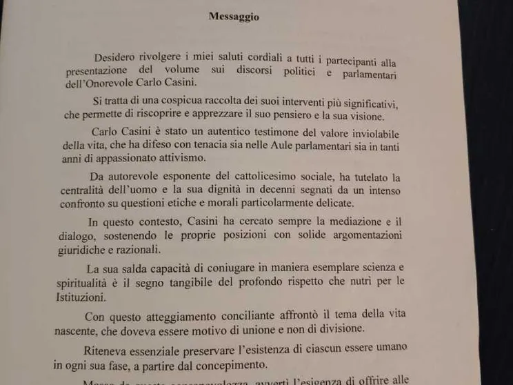 «Sulla vita nascente non possiamo dividerci»