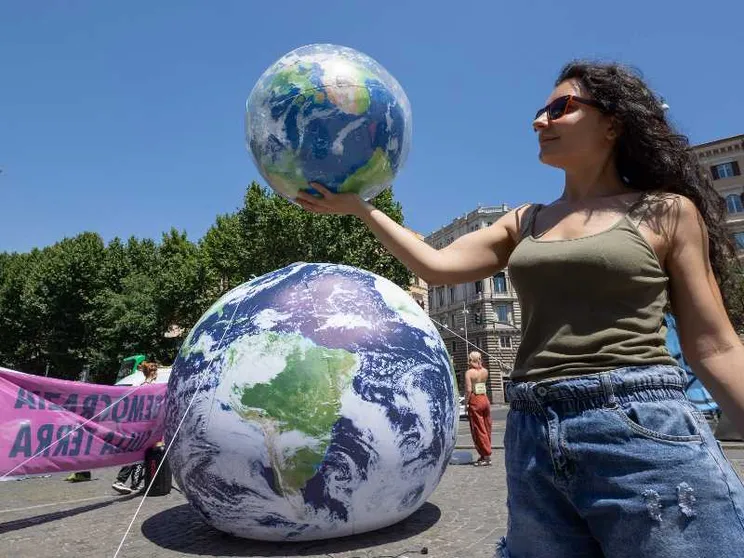 Una giovane dei Fridays for future