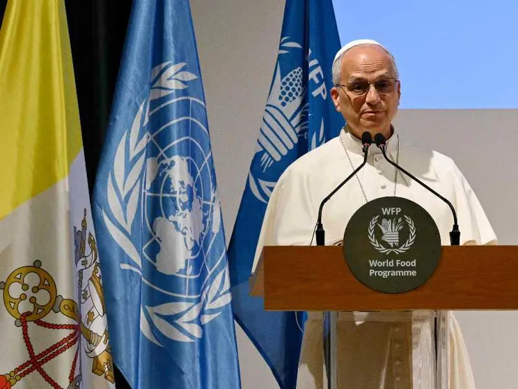 Il discorso di Leone XIV alla sede romana del Programma alimentare mondiale (Pam) / ANSA