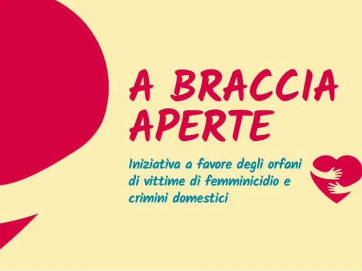 La grafica del bando "A braccia aperte"