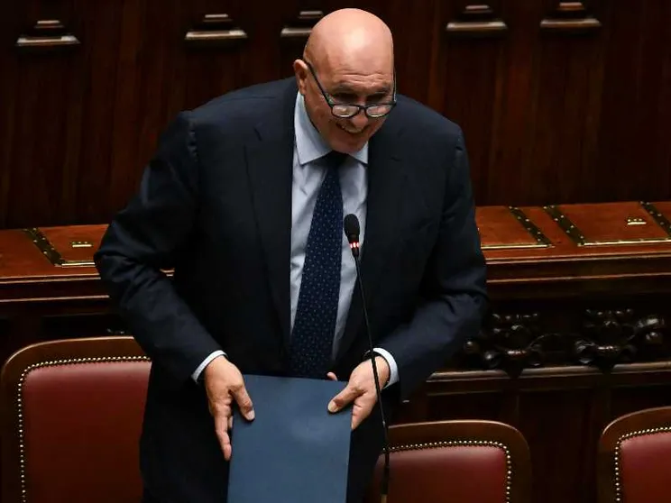 Il ministro della Difesa, Guido Crosetto, durante il Question time alla Camera, Roma, 1 luglio 2026/ ANSA