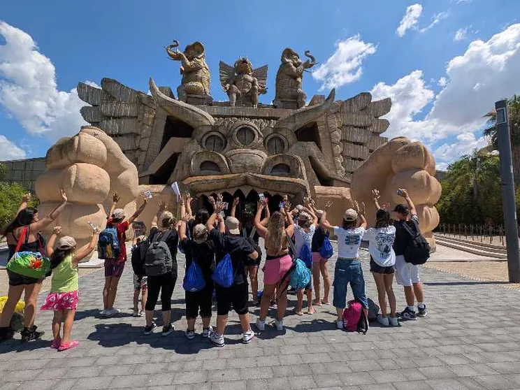 Una giornata al parco Cinecittà dei bambini con madri recluse. Foto uff stampa Cinecittà World