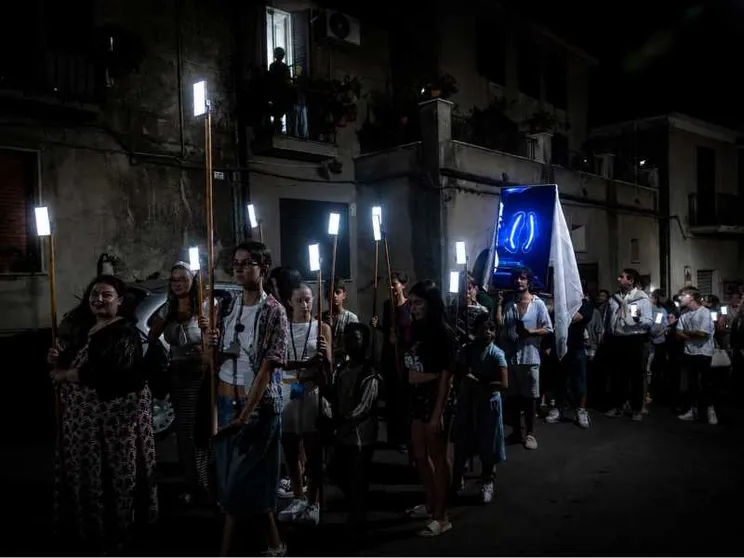 La "processione digitale" svoltasi nella frazione di Bosco, a San Giovanni a Piro nel Cilento