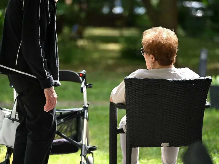 Un'anziana malata di Alzheimer