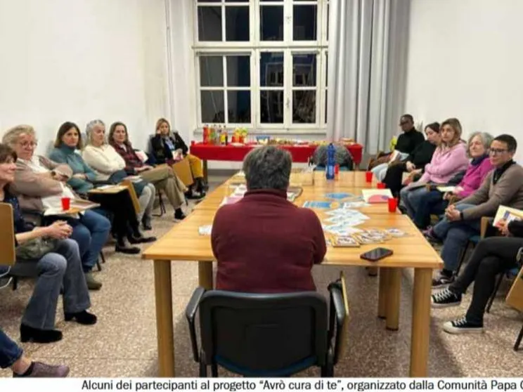 Alcuni dei partecipanti al progetto “Avrò cura di te”, organizzato dalla Comunità Papa Giovanni XXIII