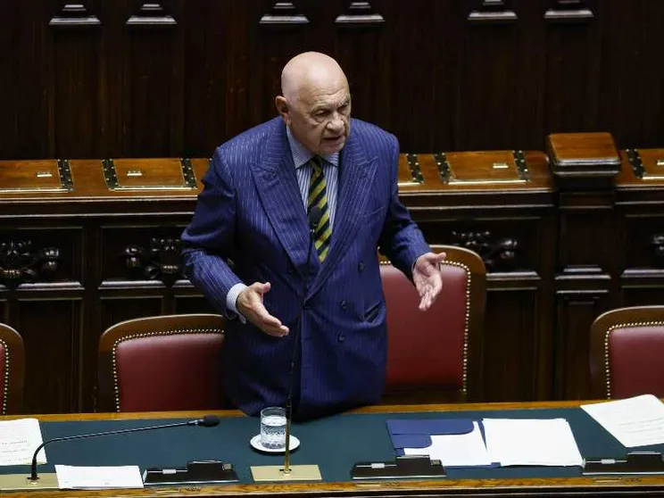 Il ministro della giustizia Carlo Nordio durante un question time alla Camera dei Deputati / ANSA