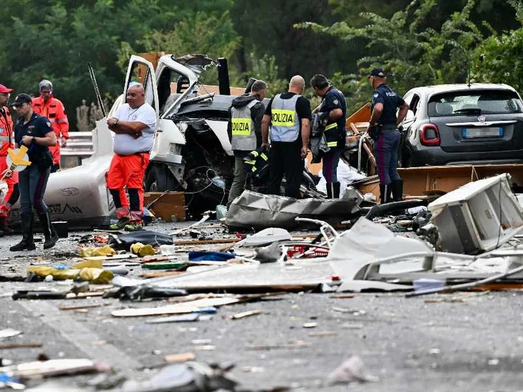 Il grave incidente stradale avvenuto lungo la superstrada Terni-Rieti in località Colli sul Velino, in territorio laziale al confine con l'Umbria