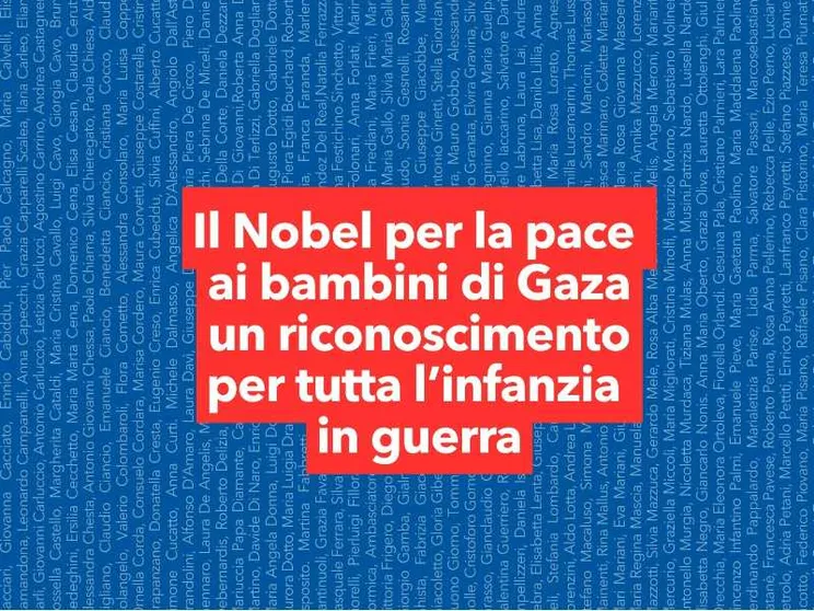 Un Nobel all'infanzia in guerra