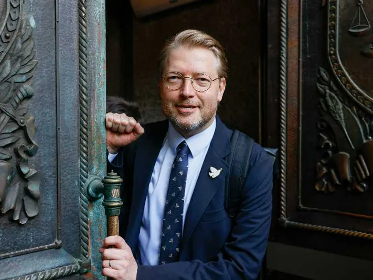 Il presidente del partito di opposizione russo Jabloko, Nikolai Rybakov
