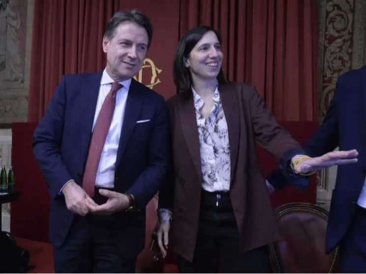Giuseppe Conte ed Elly Schlein