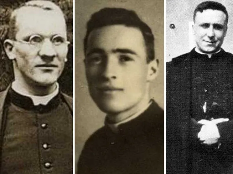 Da sinistra verso destra: padre Martino Capelli, don Ubaldo Marchioni e don Elia Comini