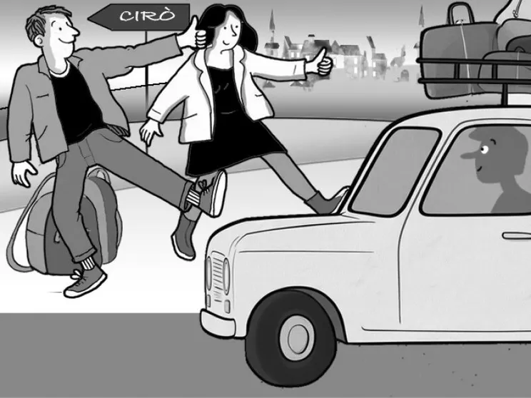 A Cirò col pollice alzato