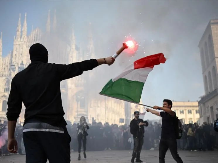 Le proteste di Milano