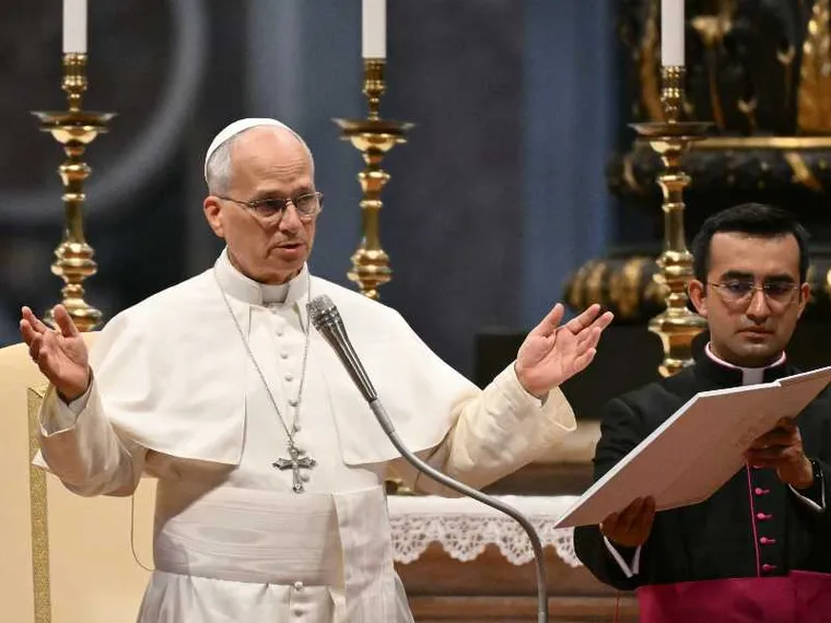 Papa Leone XIV all'Udienza generale di oggi, mercoledì 26 agosto 2026 / AFP