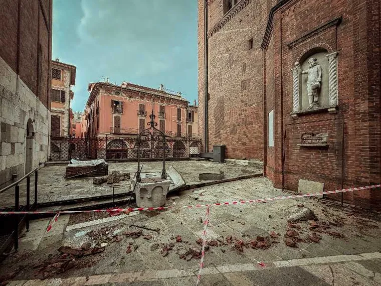 A Cremona la Cattedrale danneggiata dal maltempo è stata messa in sicurezza ed è aperta