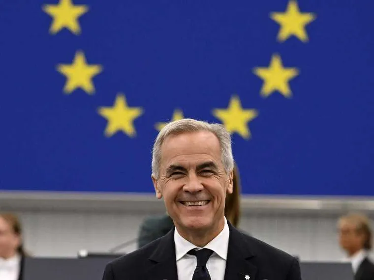 Il premier canadese Mark Carney al Parlamento Europeo