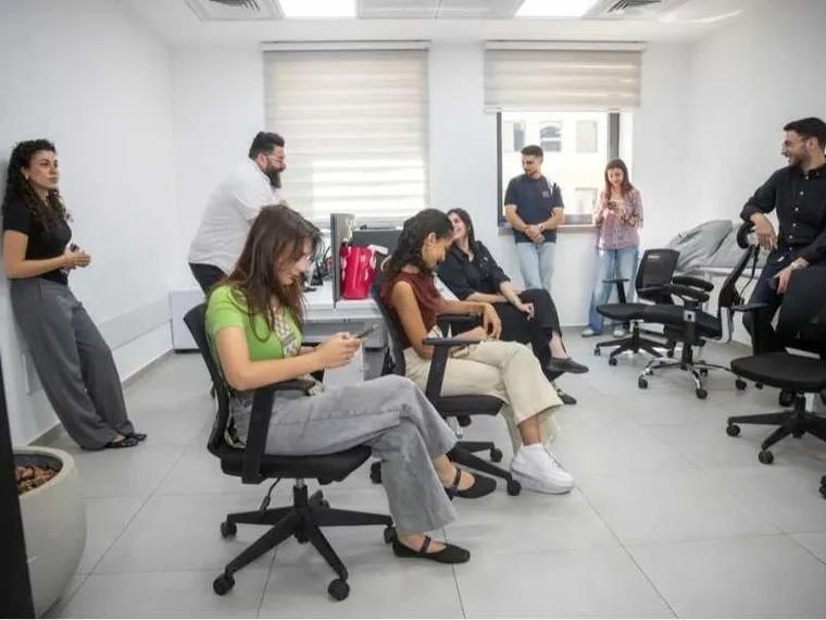 La squadra dei giornalisti di Radio Basma