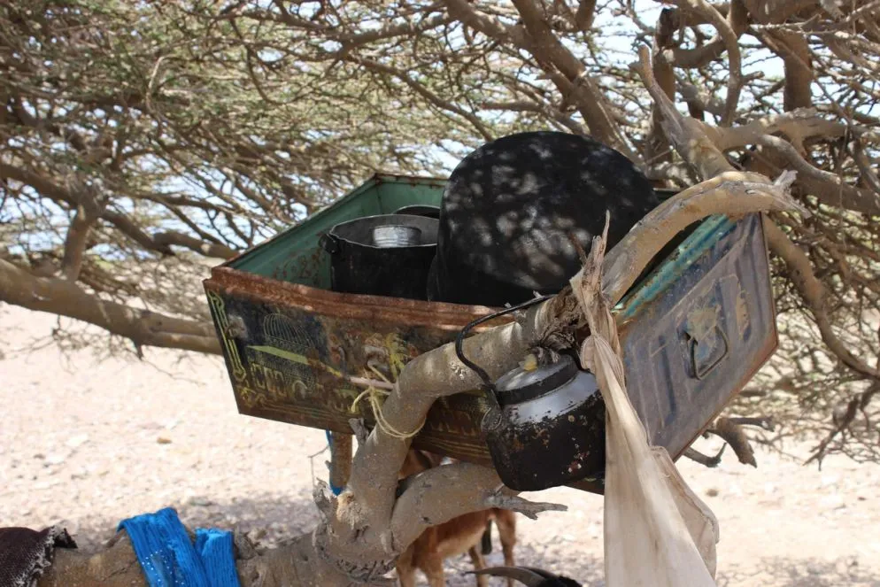 La cucina di una famiglia sfollata (Oxfam - Omar Algunaid)