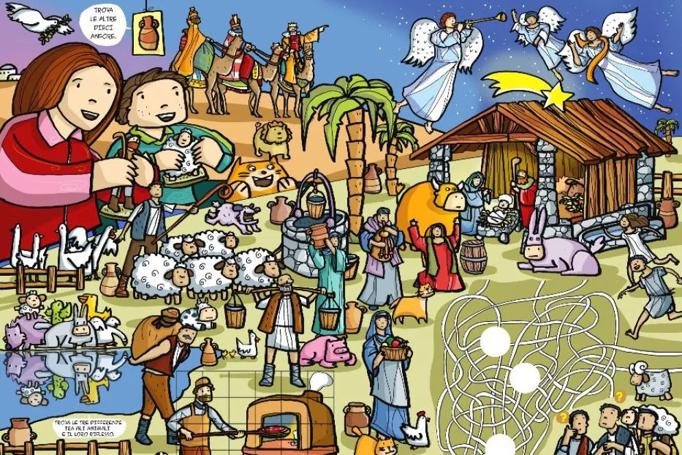 1) Si può dire presepio oppure presepe: è indifferente. Ma sai che cosa significa esattamente questa parola?