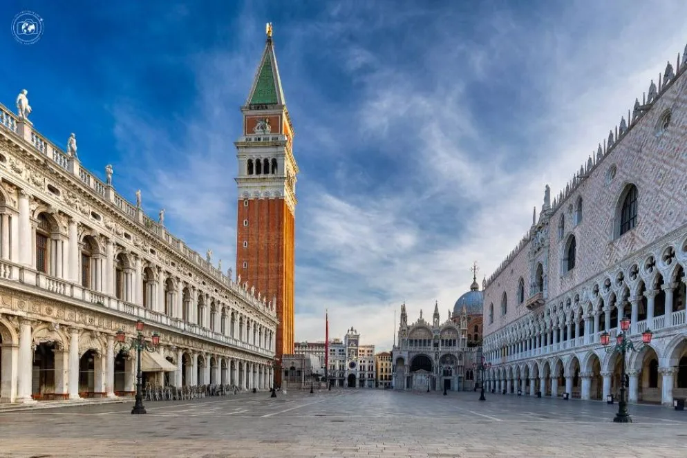 Venezia, piazza San Marco deserta